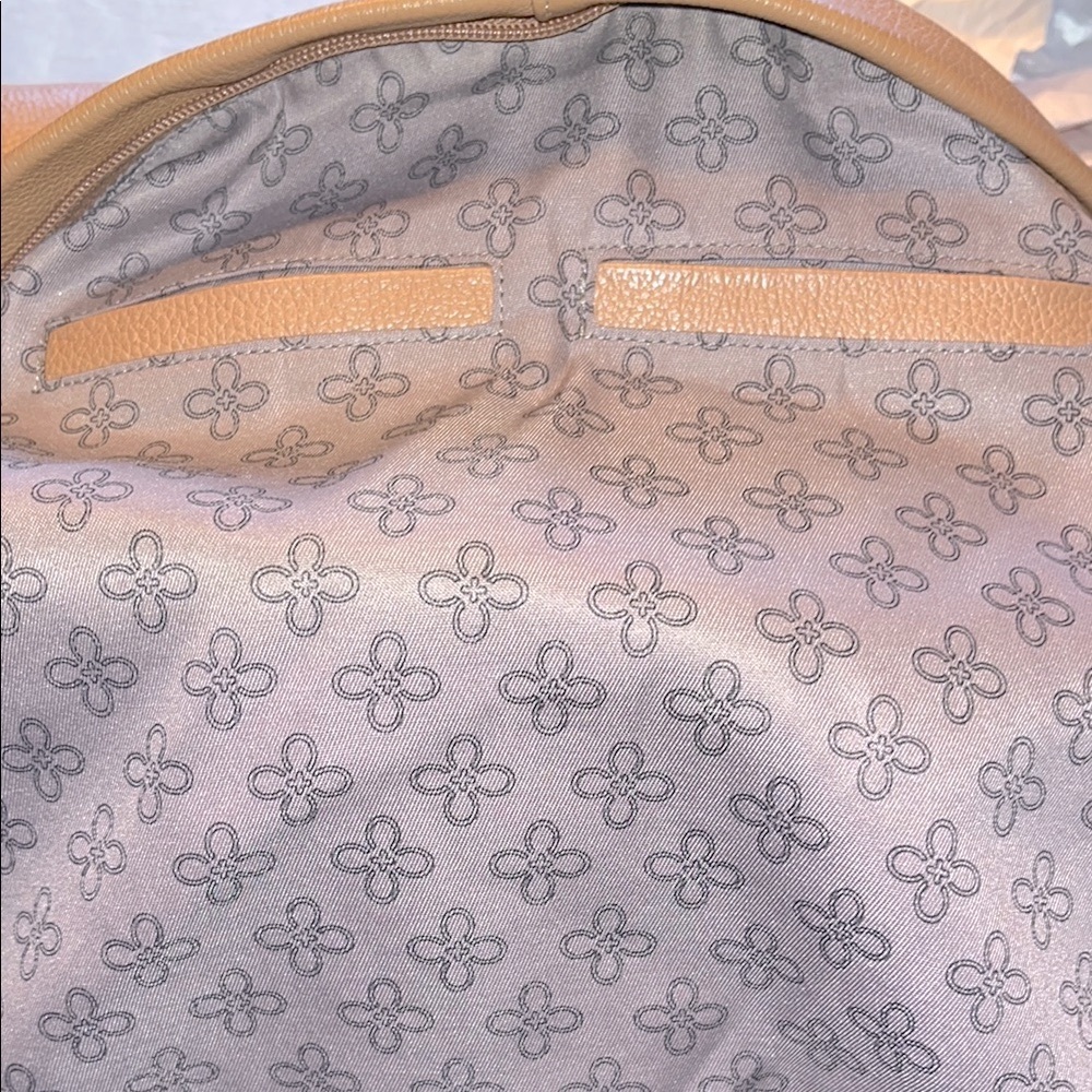 B-Collective by Buxton Elegant Tan Leather Large Hobo Shoulder Bag - Picture 12 of 16